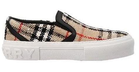 burberry slip on shoes womens|Burberry slip on sneakers.